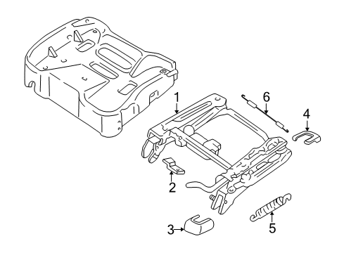 2005 Pontiac Grand Am Tracks & Components Diagram