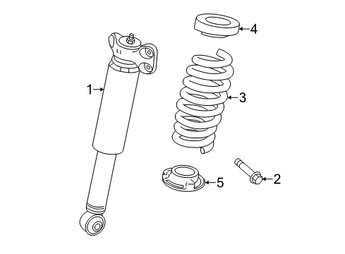 2016 Cadillac ATS Shocks & Components - Rear Diagram
