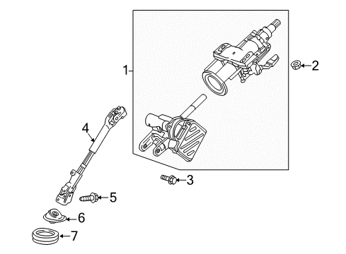 2018 Chevy Bolt EV Steering Column Diagram for 42645178