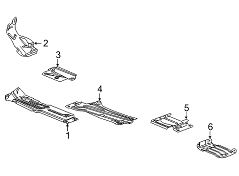 2021 Chevy Silverado 2500 HD Heat Shields Diagram