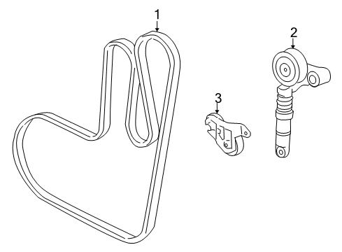 2005 Chevy Cobalt Belts & Pulleys Diagram
