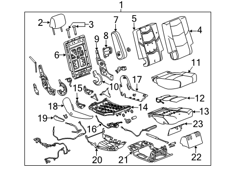 2020 Cadillac Escalade Heated Seats Diagram 11 - Thumbnail