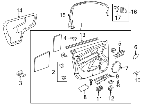 2012 Chevy Cruze Front Door Diagram