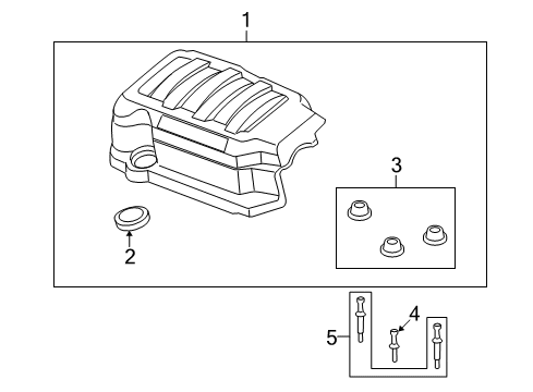 2012 Buick Enclave Engine Appearance Cover Diagram