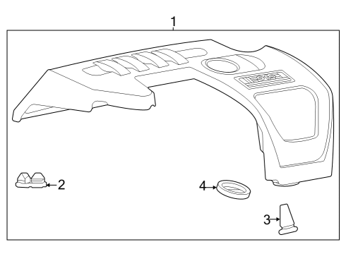 2005 Chevy Cobalt Engine Appearance Cover Diagram