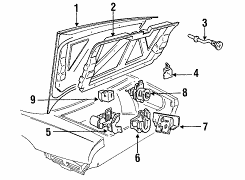 1995 Buick Park Avenue Trunk Diagram