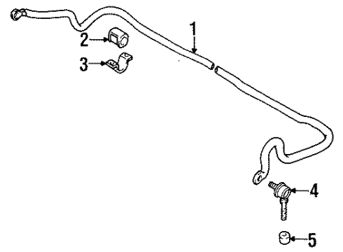 1998 Chevy Metro Stabilizer Bar Bracket Diagram for 30015679