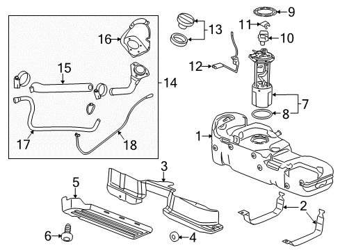 2016 Chevy Silverado 2500 HD Fuel Supply Diagram