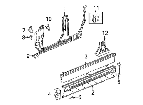 2023 GMC Hummer EV Pickup Aperture Panel Diagram