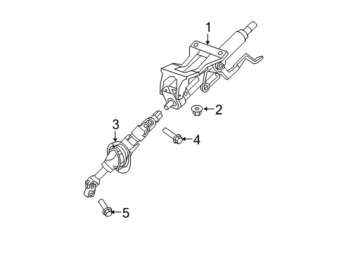 2017 Chevy Equinox Steering Column, Steering Wheel & Trim Diagram