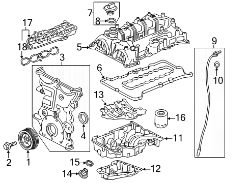 2022 Buick Encore Engine Parts Diagram
