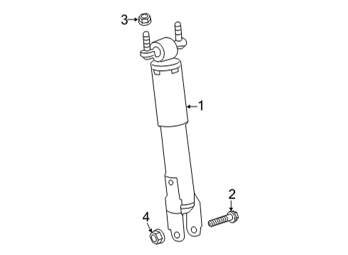 2021 Chevy Silverado 2500 HD Shocks & Components - Front Diagram
