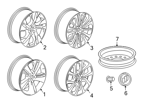 2020 Buick Regal TourX Wheels Diagram