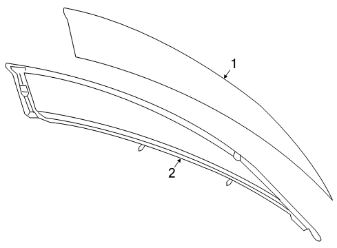 2005 Chevy SSR Back Glass Diagram