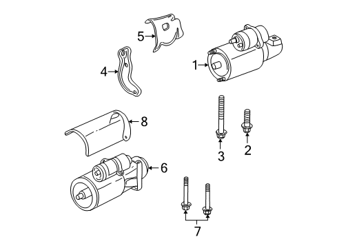 1997 Chevy S10 Alternator Bolt Diagram for 11610633