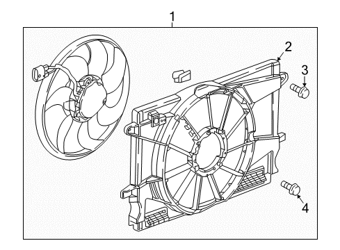 2019 Chevy Cruze Cooling System, Radiator, Water Pump, Cooling Fan Diagram