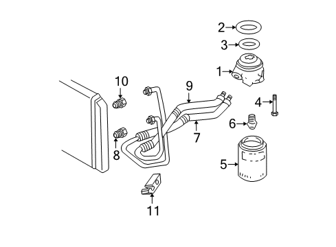 2002 Chevy S10 Oil Cooler Diagram
