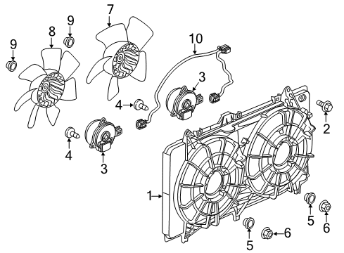 2014 Chevy Camaro Cooling System, Radiator, Water Pump, Cooling Fan Diagram