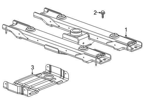2021 Chevy Silverado 2500 HD Trailer Hitch Components Diagram