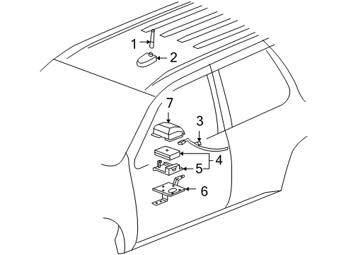 2007 Buick Rainier Electrical Components Diagram