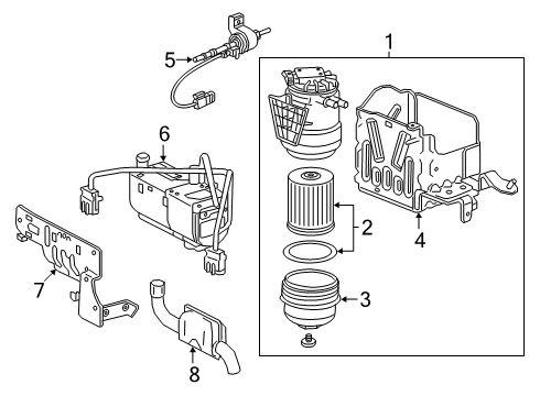 2017 Chevy Express 2500 Fuel System Components Diagram