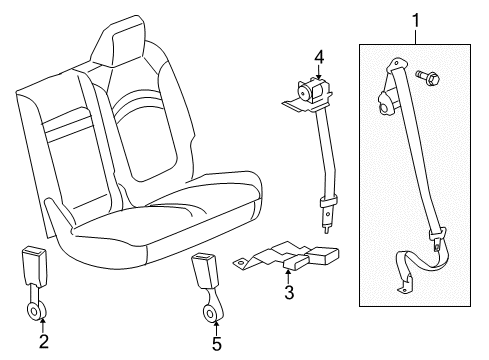 2012 Buick Enclave Seat Belt Diagram