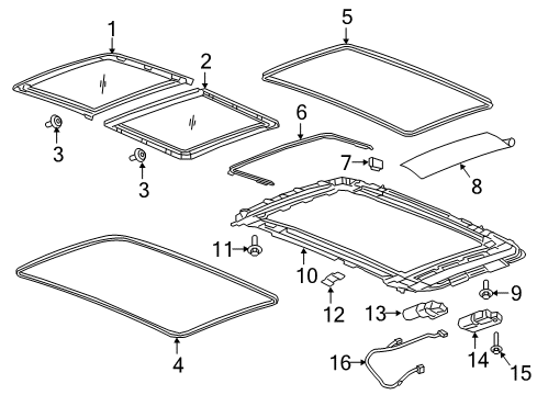 2022 Chevy Equinox Sunroof Diagram