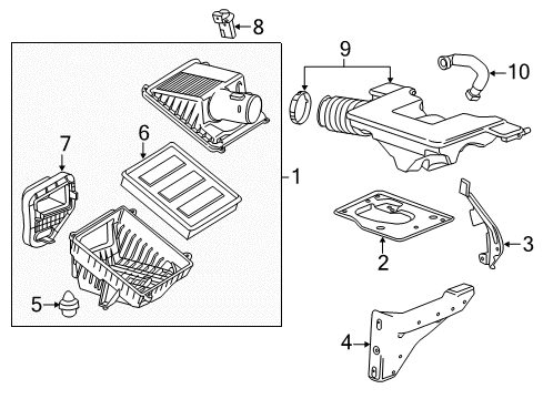 2017 GMC Yukon Air Intake Diagram