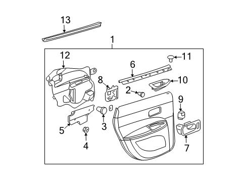 2005 Buick LaCrosse Rear Door Diagram