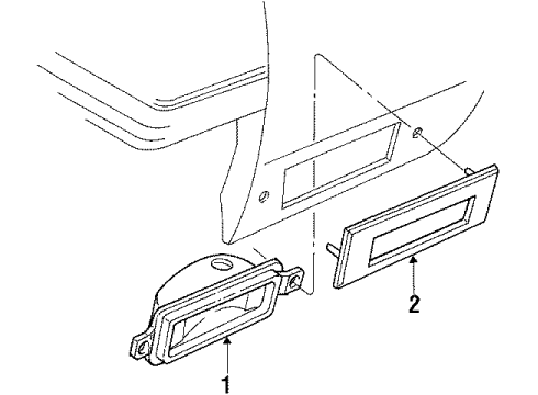 1987 Buick LeSabre Corner Lamps Diagram