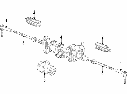 2020 Cadillac Escalade ESV Steering Column & Wheel, Steering Gear & Linkage Diagram