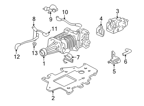 1997 Buick Regal Supercharger Diagram for 89060470