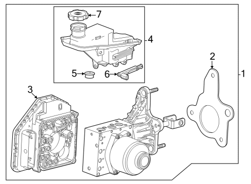 2023 GMC Canyon Dash Panel Components Diagram
