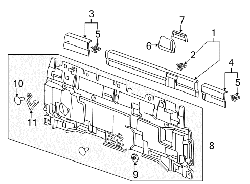 2015 Chevy Silverado 1500 Interior Trim - Cab Diagram