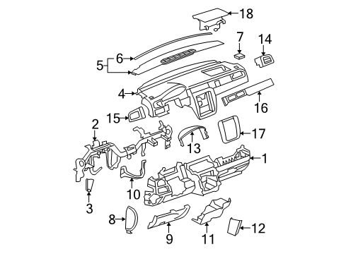 2012 Chevy Avalanche Instrument Panel Diagram