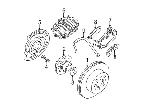 2001 Chevy Silverado 1500 Overhaul Kit, Rear Diagram for 18040086