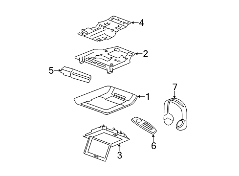 2007 Chevy Silverado 2500 HD Entertainment System Components Diagram