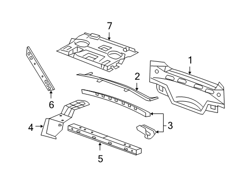 2006 Buick Lucerne Rear Body Diagram
