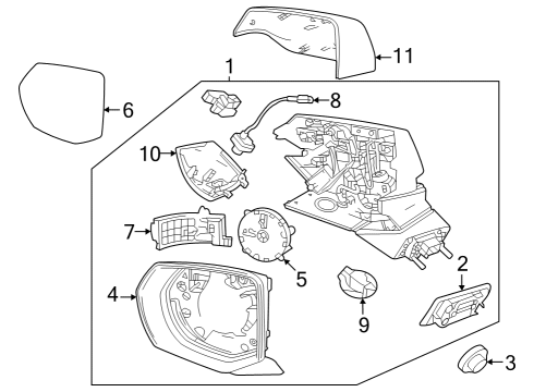 2022 Chevy Suburban Parking Aid Diagram