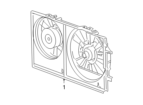 2008 Saturn Aura Cooling System, Radiator, Water Pump, Cooling Fan Diagram