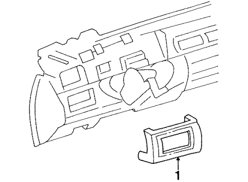 1999 Cadillac DeVille Speaker, Front Diagram for 16209229