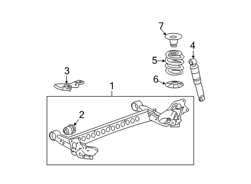 2008 Chevy HHR Shock Diagram for 15938031