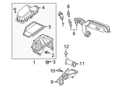2017 Chevy Malibu Outlet Duct Diagram for 84451657