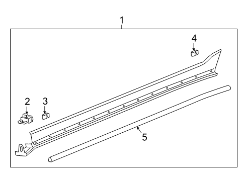 2024 GMC Terrain Weatherstrip Diagram for 84160201