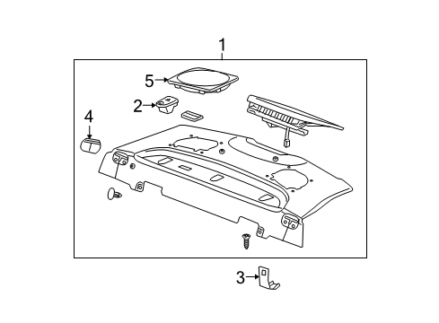 2005 Buick LaCrosse Interior Trim - Rear Body Diagram