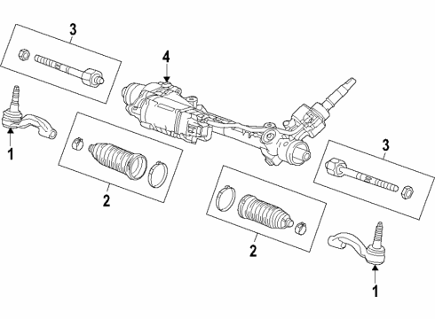 2017 Cadillac ATS Steering Column & Wheel, Steering Gear & Linkage Diagram 8 - Thumbnail