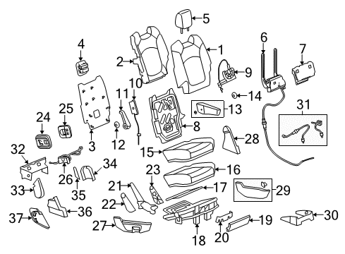 2017 Chevy Traverse Second Row Seats Diagram