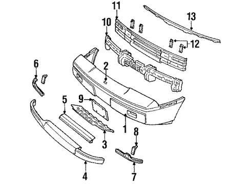 1985 Pontiac Fiero Emblem Diagram for 10030186