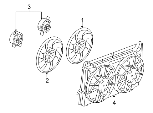 2013 Chevy Silverado 1500 Cooling System, Radiator, Water Pump, Cooling Fan Diagram