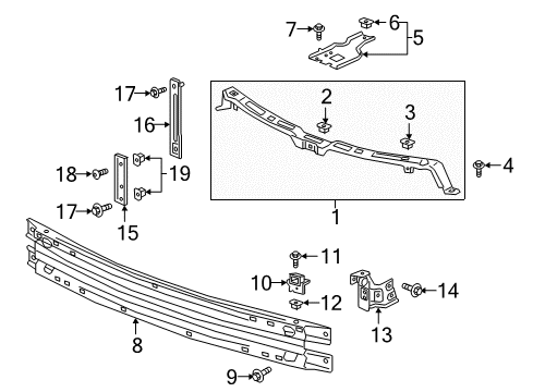 2018 Buick Enclave Front Bumper Diagram